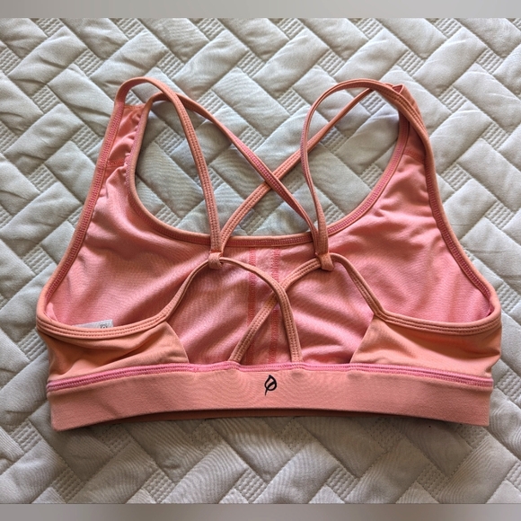 P'tula Sports Bra Top Size M Coral - Picture 3 of 5